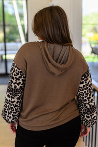 Thumbnail for Here And There Leopard Print Hoodie