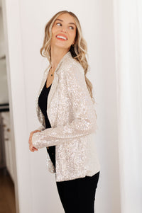 Thumbnail for I Know You're Busy Sequin Blazer