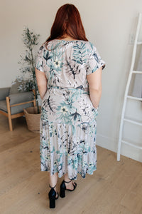Thumbnail for Into the Night Dolman Sleeve Floral Dress