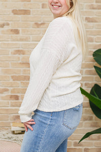 Thumbnail for Keep Me Here Knit Sweater in Cream