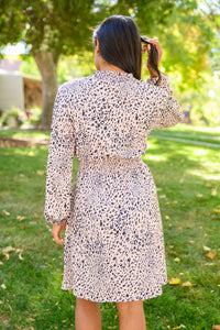 Thumbnail for Ophelia Animal Print Shirred Waist Dress