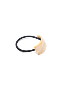 Thumbnail for Rectangle Cuff Hair Tie Elastic in Ivory