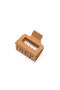 Thumbnail for Small Square Claw Clip in Light Brown