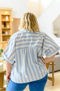Thumbnail for Tailored to Relax Striped Button Down