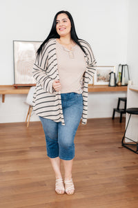 Thumbnail for Weekend Adventure Striped Longline Cardigan