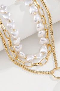 Thumbnail for Three-Layered Pearl Necklace