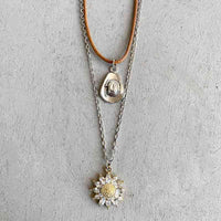 Thumbnail for Sunflower Pendant Necklace Set
