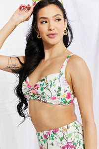 Thumbnail for Marina West Swim Take A Dip Twist High-Rise Bikini in Cream