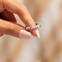 Thumbnail for Heart Cross 925 Sterling Silver Ring