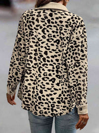 Thumbnail for Full Size Leopard Buttoned Jacket