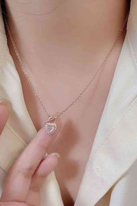 Thumbnail for Moonstone Heart Lock Pendant Necklace