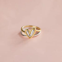 Thumbnail for Heart Shape Irregular 925 Sterling Silver Ring