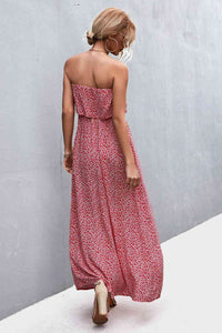 Thumbnail for Strapless Split Maxi Dress