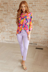 Thumbnail for Magic Ankle Crop Skinny Pants in Lavender
