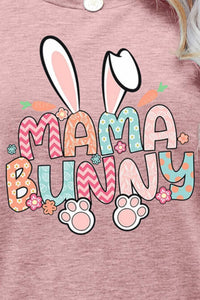 Thumbnail for MAMA BUNNY Easter Graphic Short Sleeve Tee