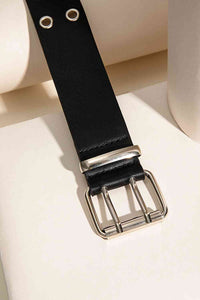Thumbnail for Double Row Grommet PU Leather Belt