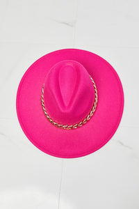 Thumbnail for Fame Keep Your Promise Fedora Hat in Pink