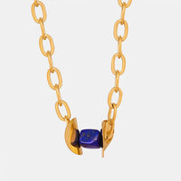 Thumbnail for Natural Stone Pendant Titanium Steel Necklace
