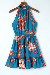 Thumbnail for Floral Smocked Waist Sleeveless Dress