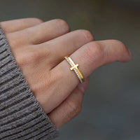 Thumbnail for Zircon 925 Sterling Silver Cross Ring