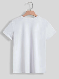 Thumbnail for Graphic Round Neck Short Sleeve T-Shirt