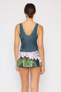 Thumbnail for Marina West Swim Full Size Clear Waters Swim Dress in Aloha Forest