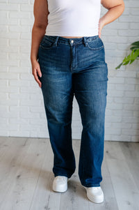 Thumbnail for Muriel Mid Rise Control Top Classic Straight Jeans