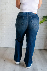 Thumbnail for Muriel Mid Rise Control Top Classic Straight Jeans