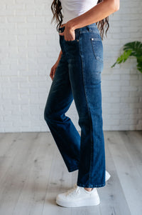 Thumbnail for Muriel Mid Rise Control Top Classic Straight Jeans