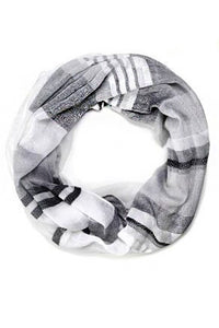 Thumbnail for Mix Stripes Large Cotton Fashion Infinity Scarf