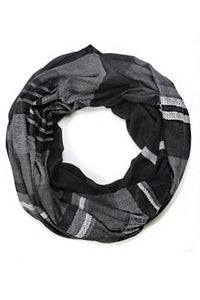 Thumbnail for Mix Stripes Large Cotton Fashion Infinity Scarf