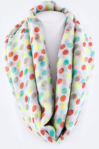 Thumbnail for Polka Dots Large Infinity Scarf