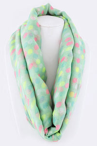 Thumbnail for Polka Dots Large Infinity Scarf