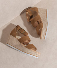 Thumbnail for OASIS SOCIETY Slyvie - Double Strap Wedge Heel