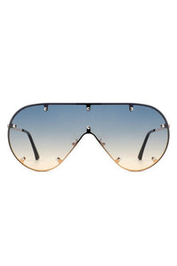 Thumbnail for Retro Oversize Aviator Fashion Sunglasses