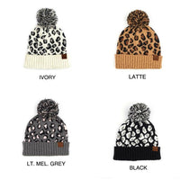 Thumbnail for CC Leopard Pom Beanie