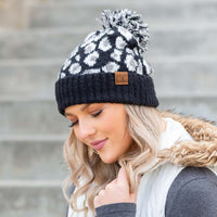 Thumbnail for CC Leopard Pom Beanie