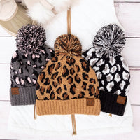 Thumbnail for CC Leopard Pom Beanie