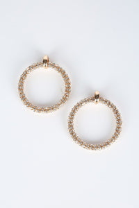 Thumbnail for BOLD RHINESTONE HOOP EARRINGS