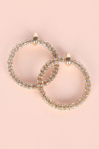 Thumbnail for BOLD RHINESTONE HOOP EARRINGS