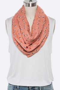 Thumbnail for Mini Sailboat Print Cotton Infinity Scarf