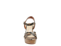 Thumbnail for RAG&CO CHYPRE HIGH HEELED BLOCK SANDAL IN TAN