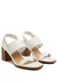 Thumbnail for RAG&CO GERTUDE SLINGBACK BLOCK HEEL LEATHER SANDAL