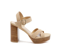 Thumbnail for RAG&CO CHOUPETTE SUEDE LEATHER BLOCK HEELED SANDAL