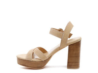 Thumbnail for RAG&CO CHOUPETTE SUEDE LEATHER BLOCK HEELED SANDAL