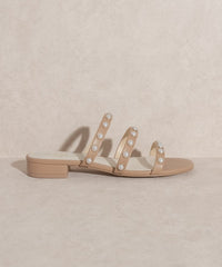 Thumbnail for OASIS SOCIETY Valerie - Pearl Flat Sandals