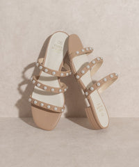 Thumbnail for OASIS SOCIETY Valerie - Pearl Flat Sandals