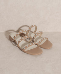 Thumbnail for OASIS SOCIETY Valerie - Pearl Flat Sandals