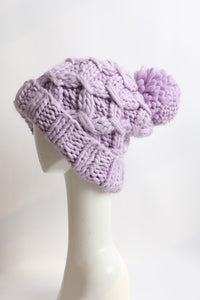 Thumbnail for Oversized Chunky Knit Pom Beanie