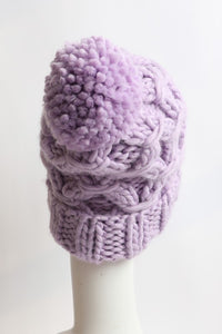 Thumbnail for Oversized Chunky Knit Pom Beanie